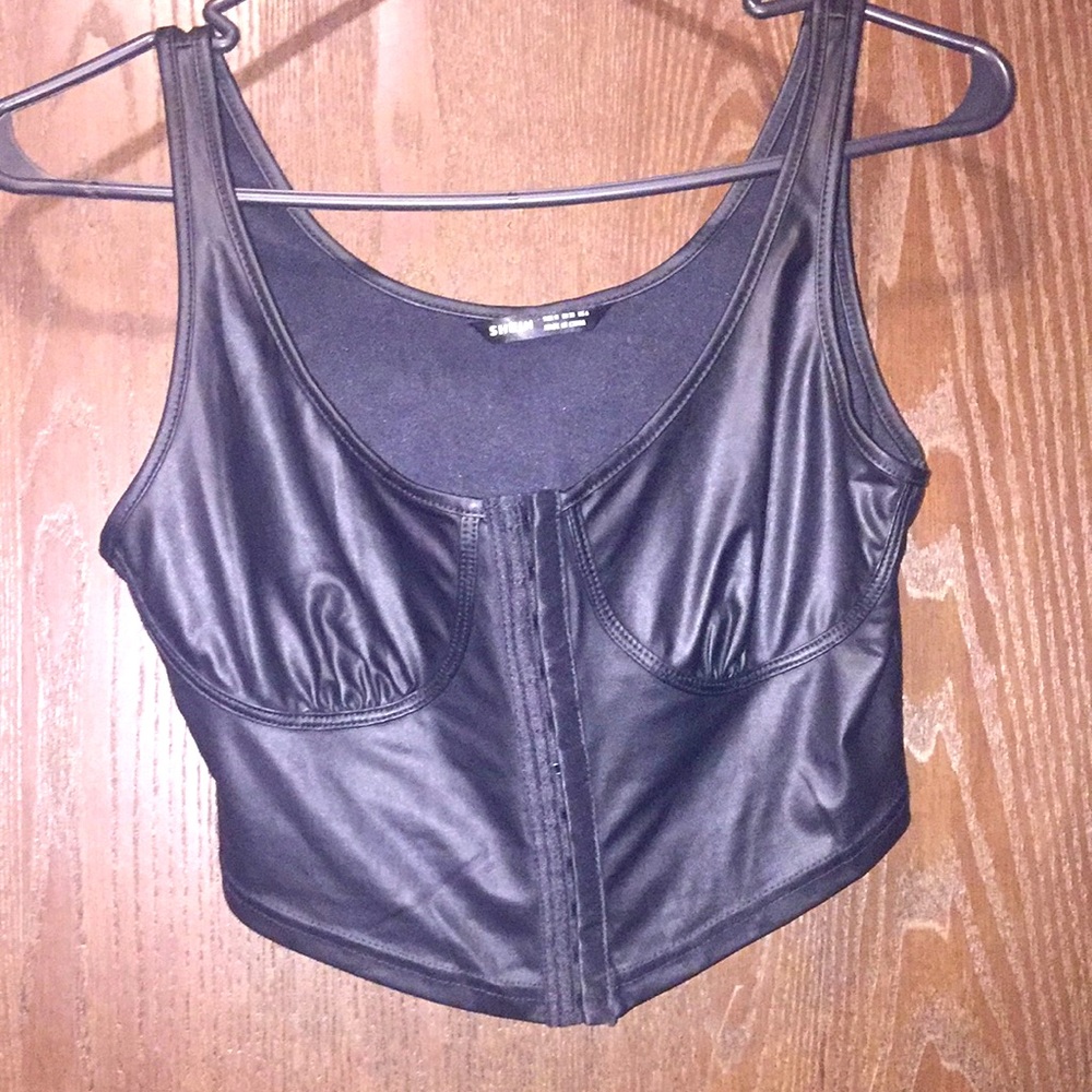 Black Bustier Top.